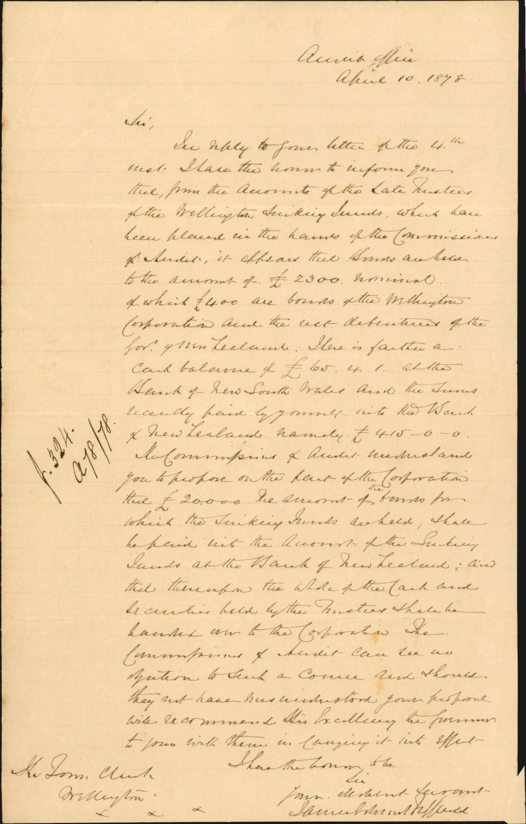 Re Wellington Sinking Fund