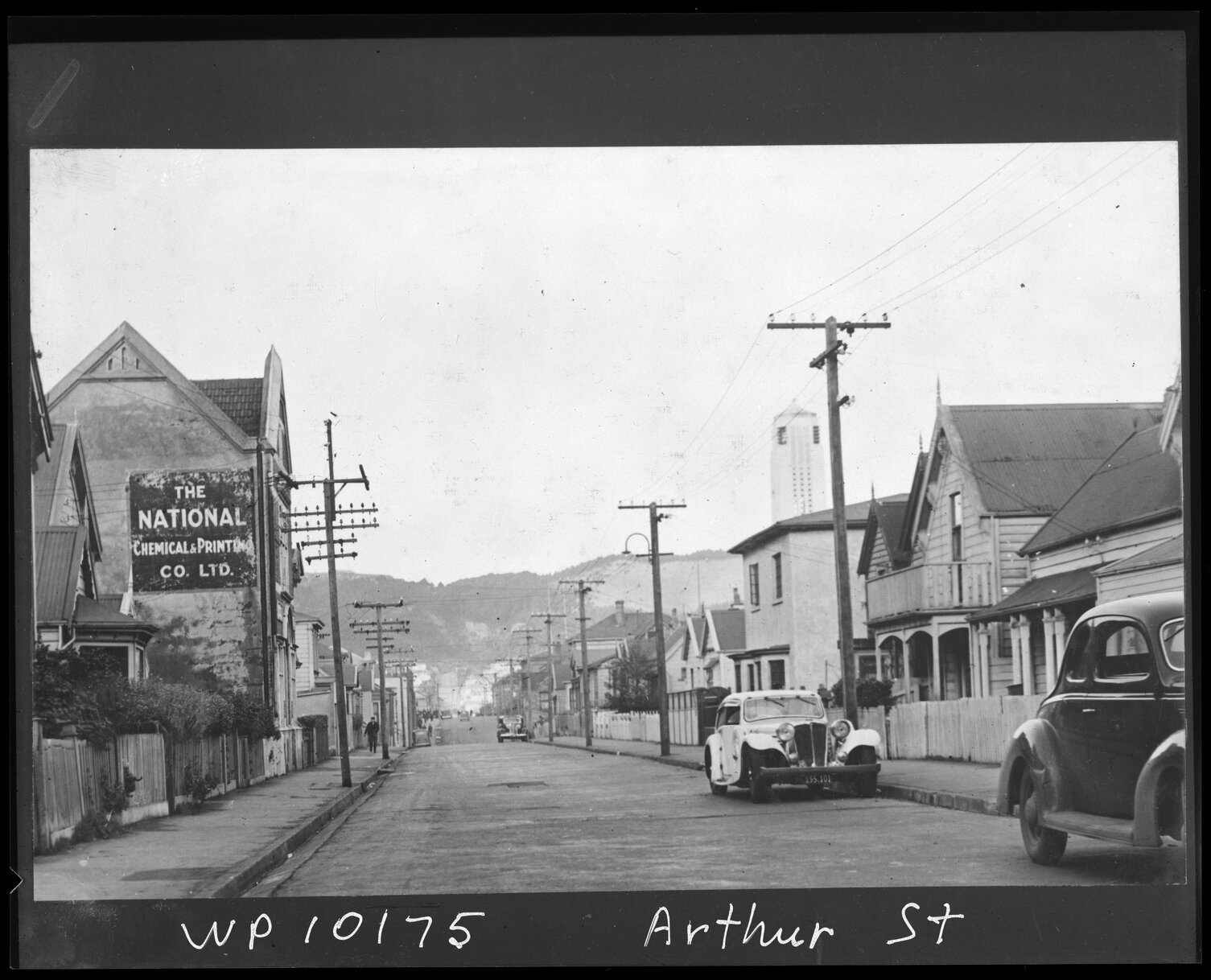 Arthur Street, looking east towards Mount Victoria