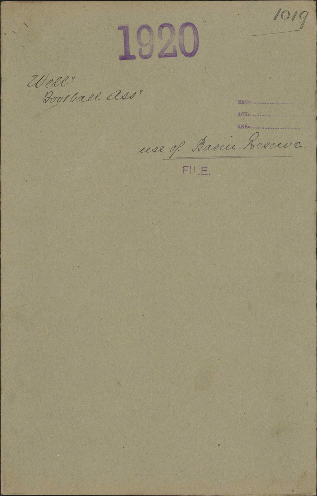 Use of Basin Reserve - Wellington Football Association