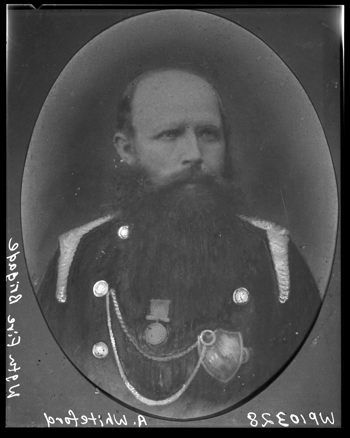 Portrait of Archibald Whiteford, Superintendent of the Volunteer Fire Brigade