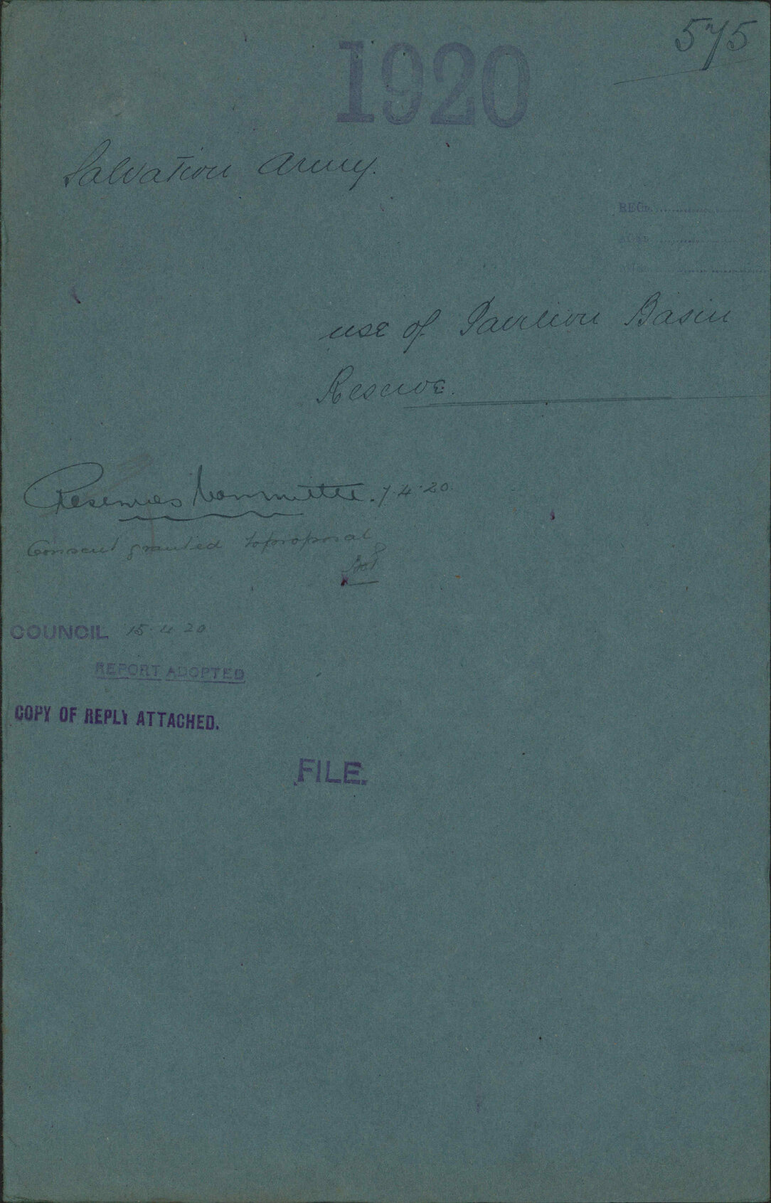 Use of Pavilion, Basin Reserve - Salvation Army
