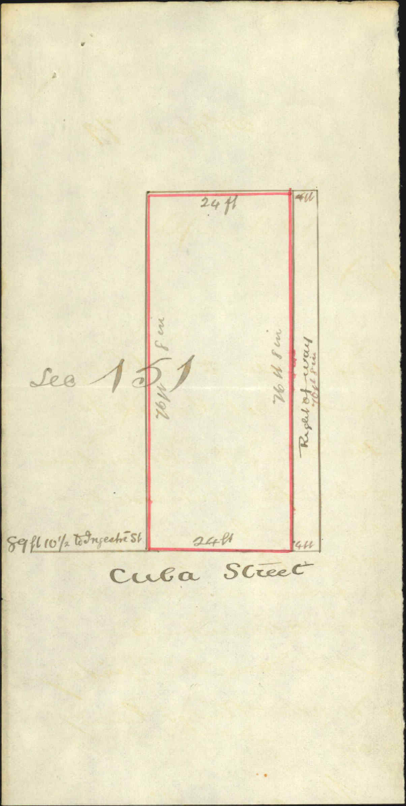 Re application for right of way off Cuba Street, Section 151 - Buckley, Stafford and Fitzherbert (Solicitors)