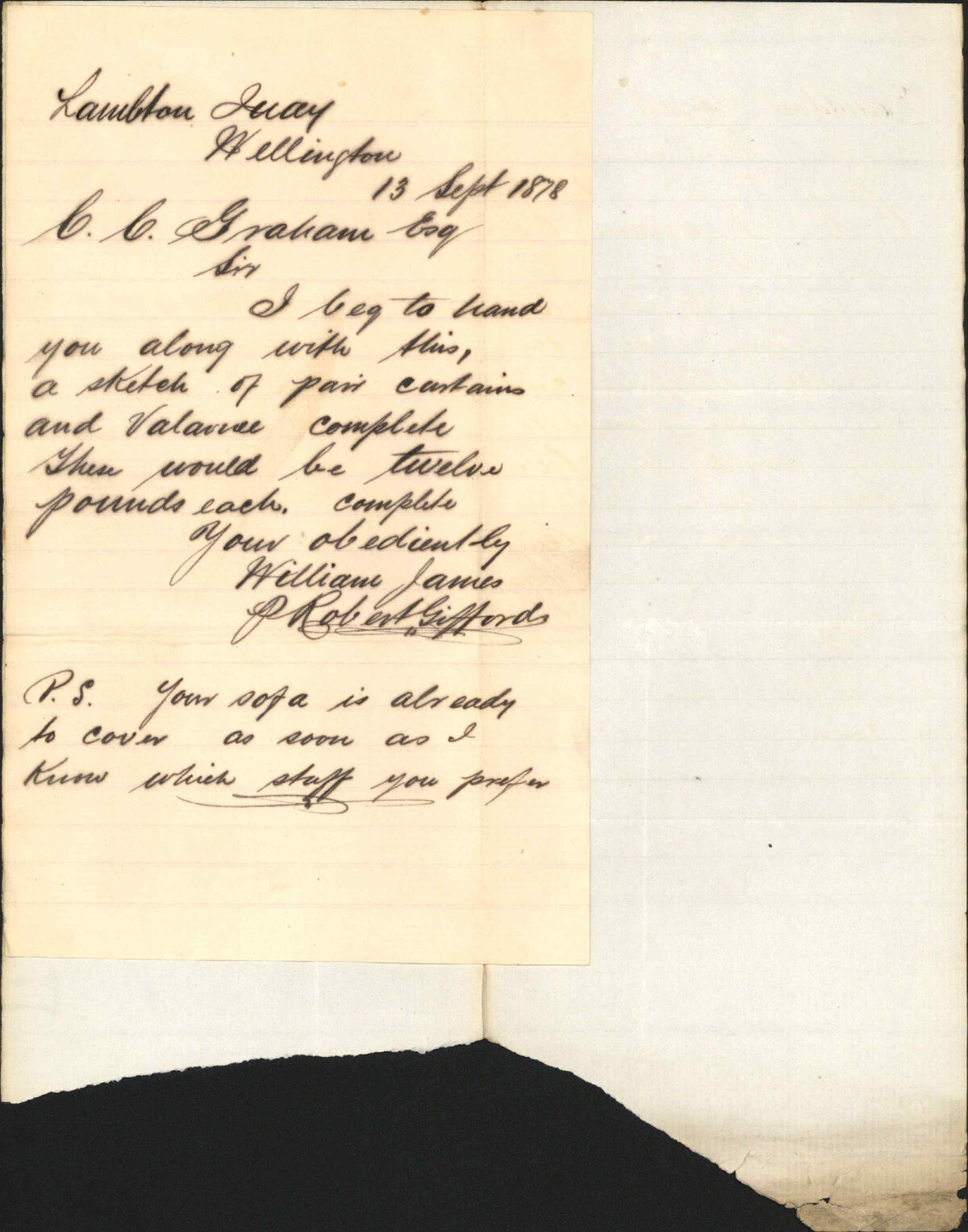 Re estimate for curtains - Robert Giffords