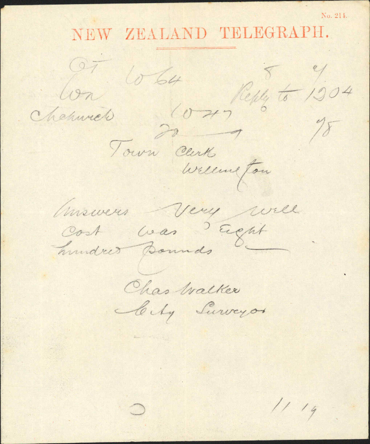 Re cost et al of steam roller - Town Clerk, Christchurch