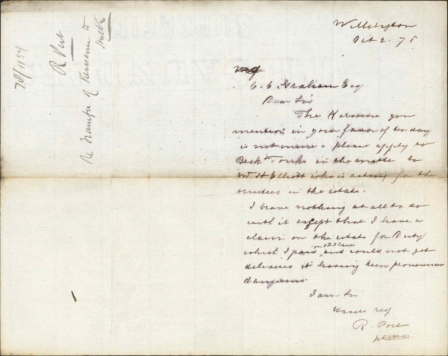 Re transfer of kerosene to H Elliott - R Port