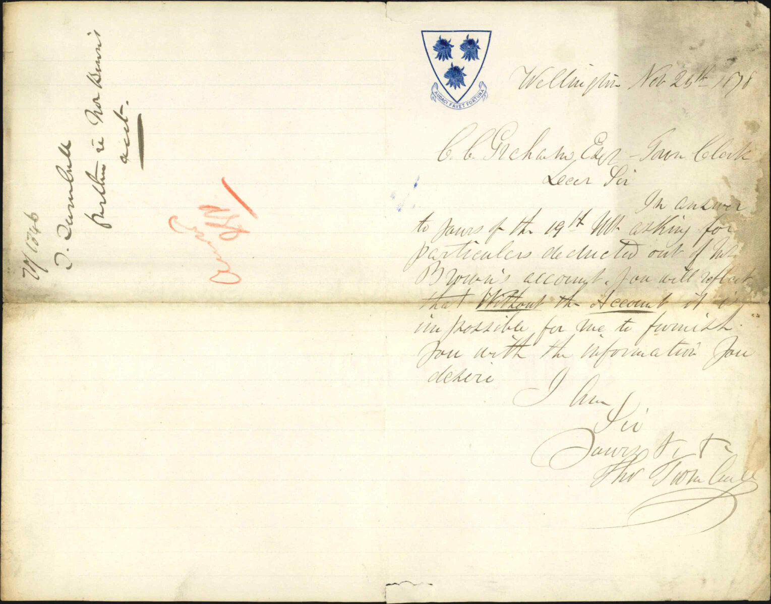 Further re Mr Brown's account - Thomas Turnbull