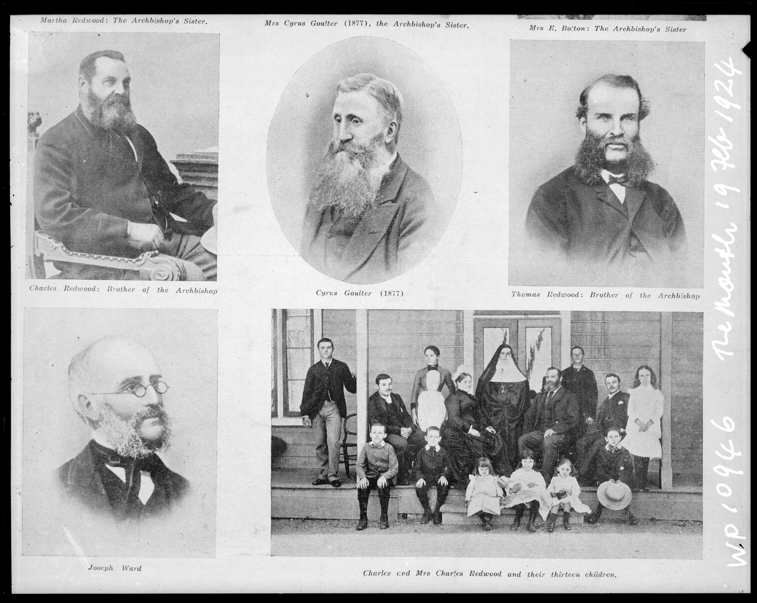 Portraits of the family of Archbishop Redwood