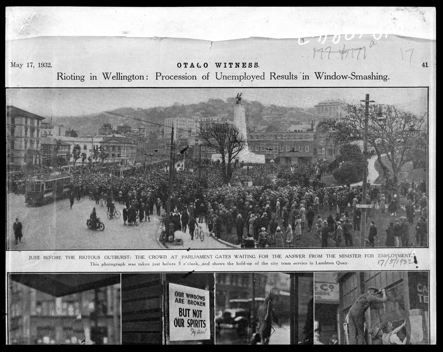 Rioting in Wellington