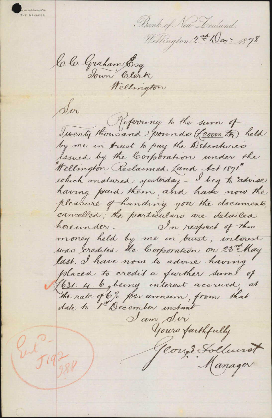 Re Council debentures - Bank of New Zealand [BNZ]