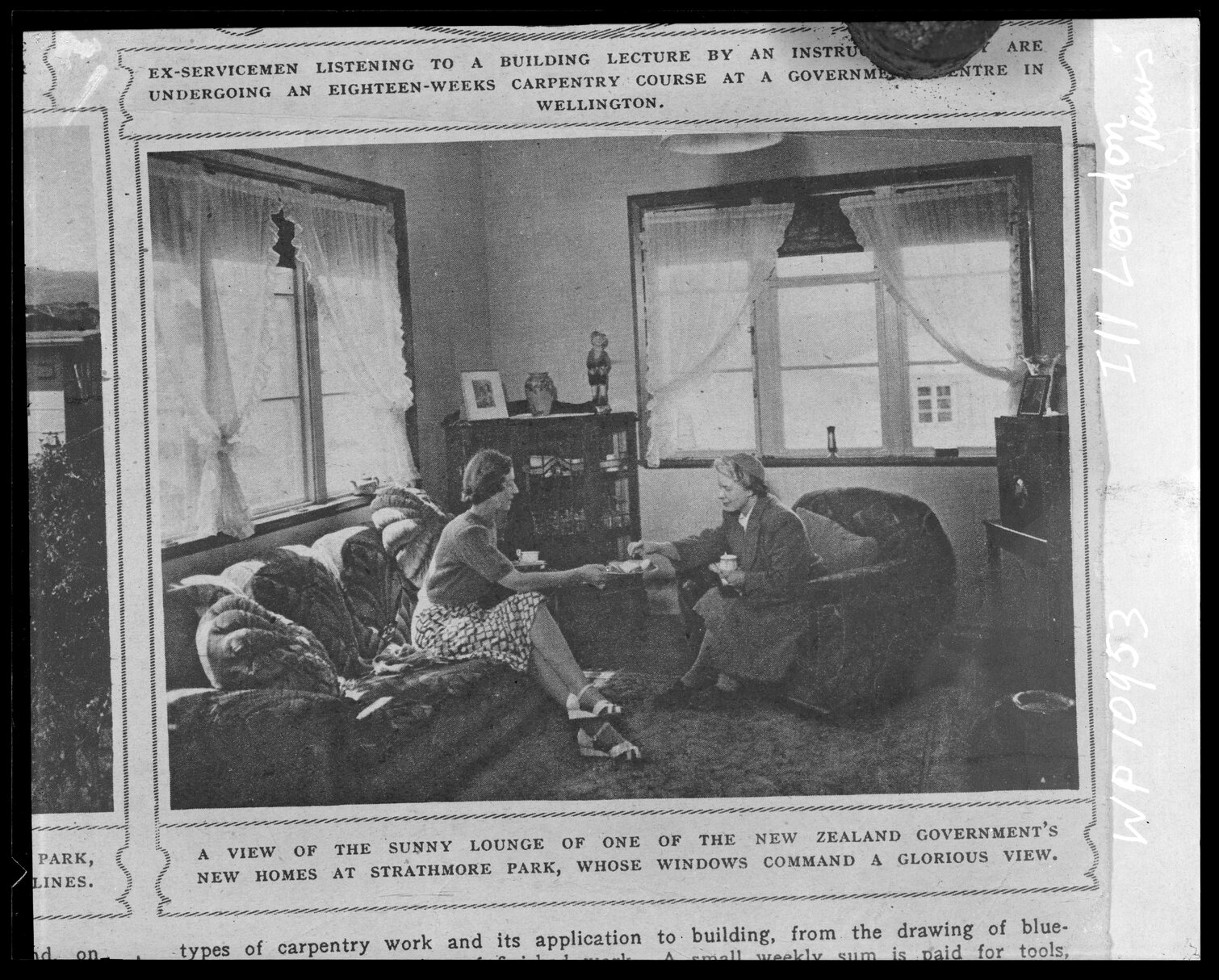 Interior of a State home, Strathmore