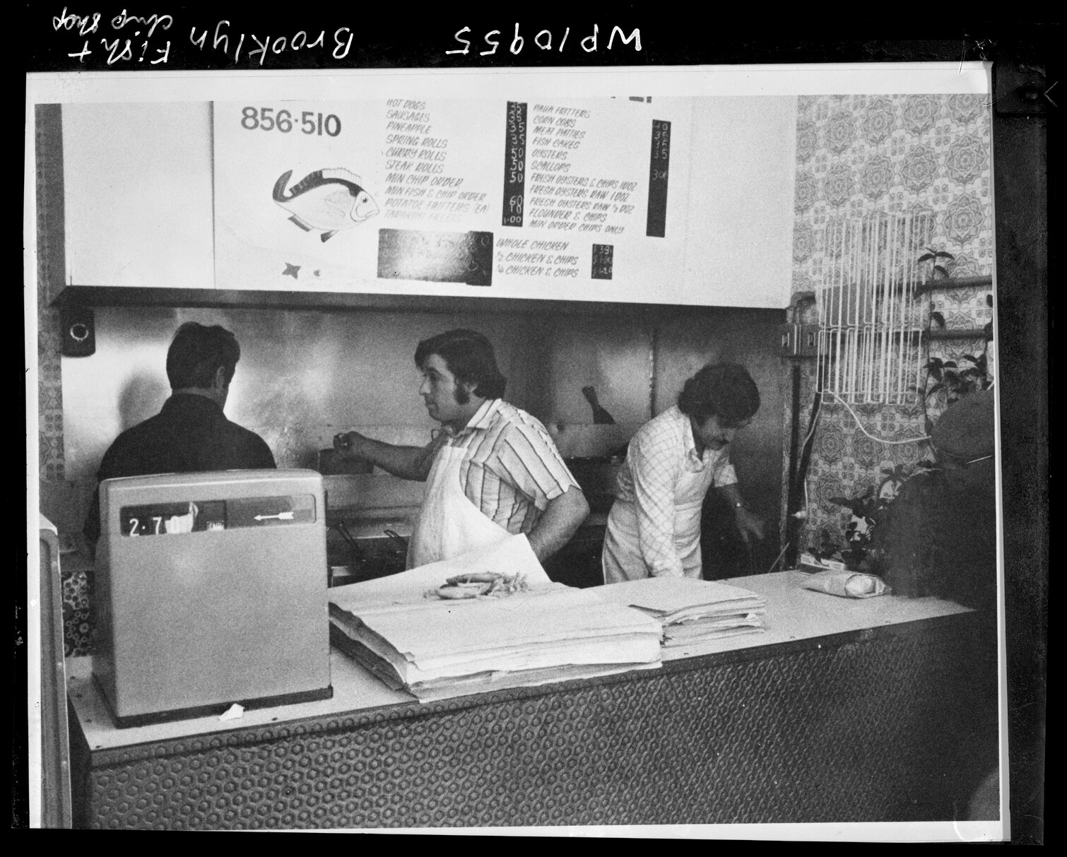 Interior of Brooklyn fish and chip shop