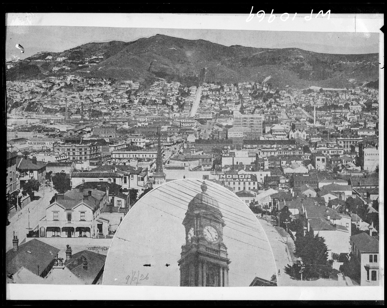Copy photograph of the Terrace Area, from above Dixon Street
