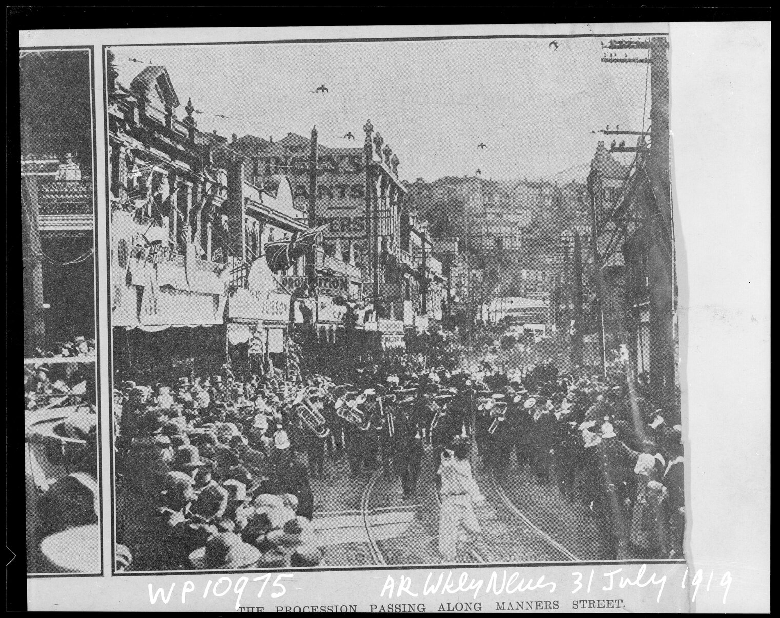 Procession for Peace and Humanity, passing along Manners Street