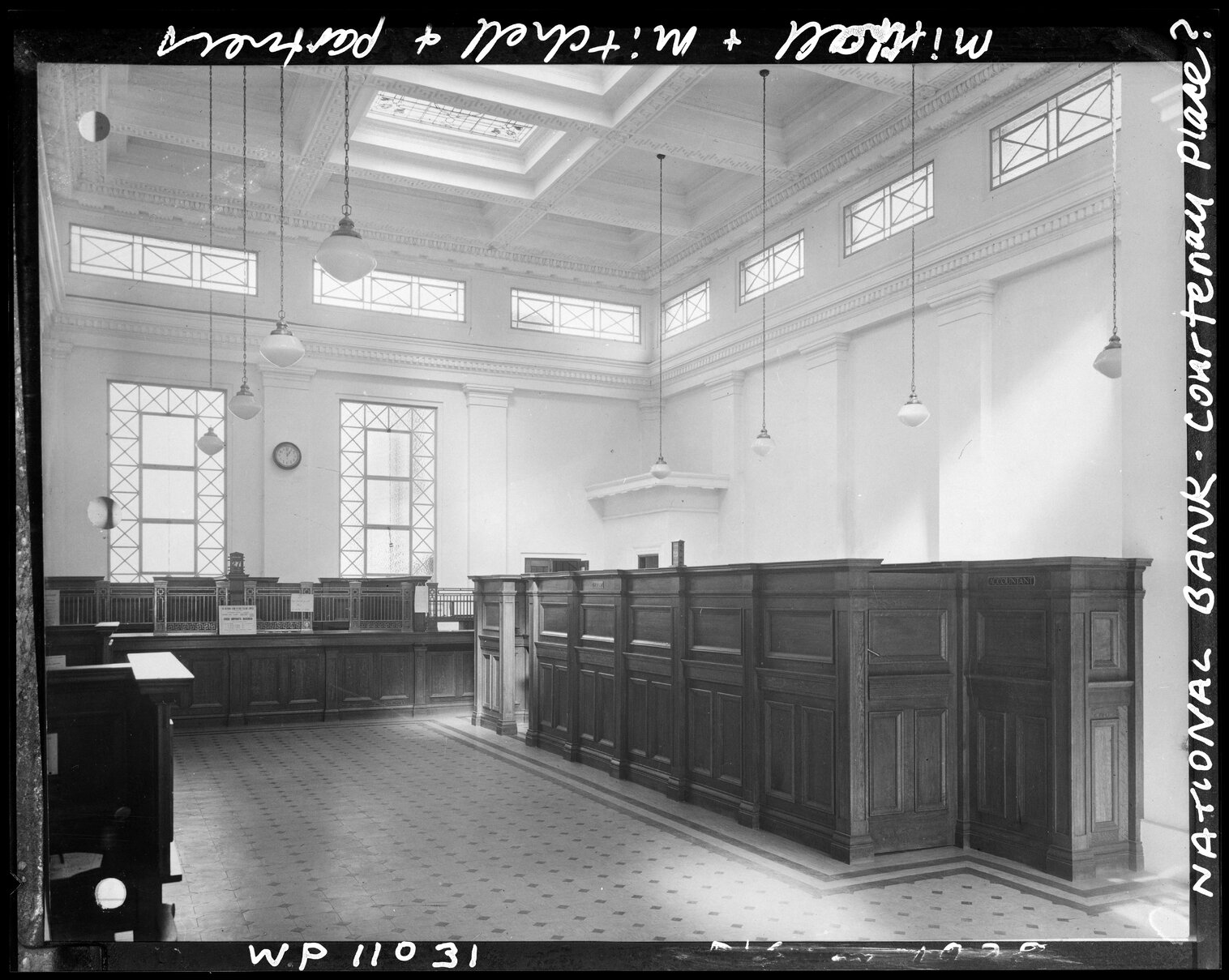 Interior of the National Bank, Courtenay Place