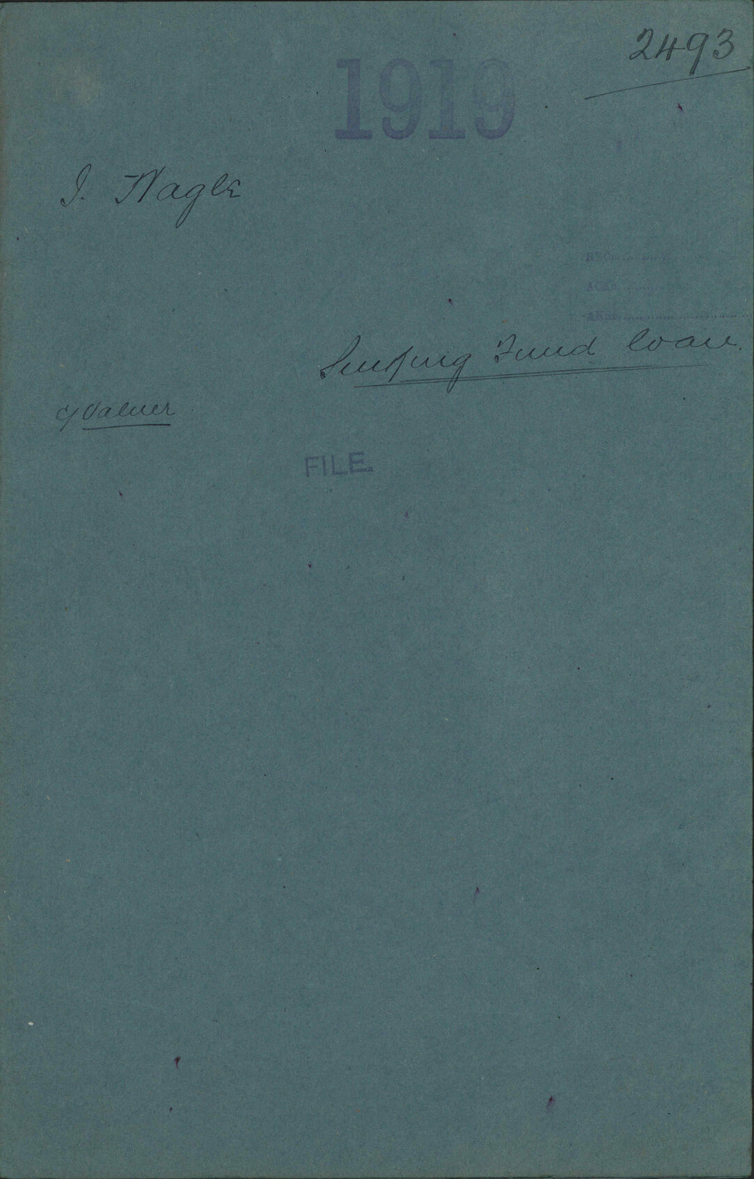 Sinking Fund loan - Ida Nagle
