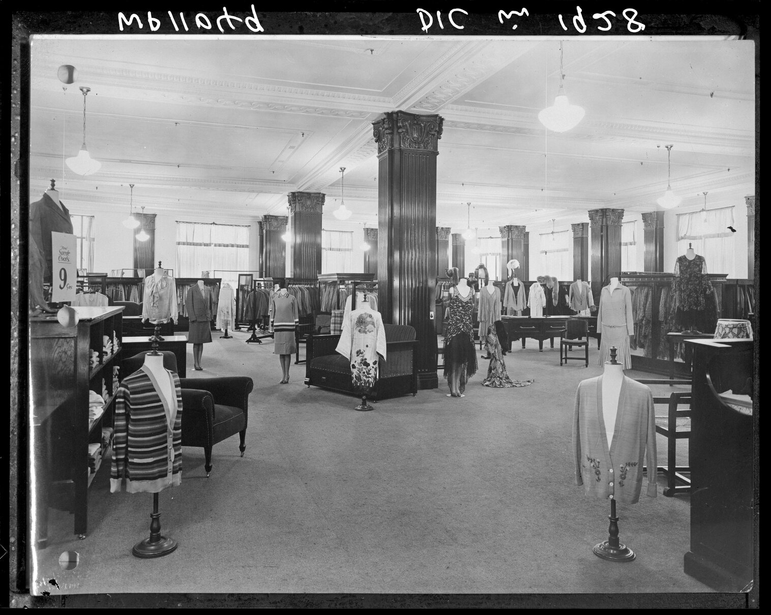 Interior of the DIC department store, womenswear department