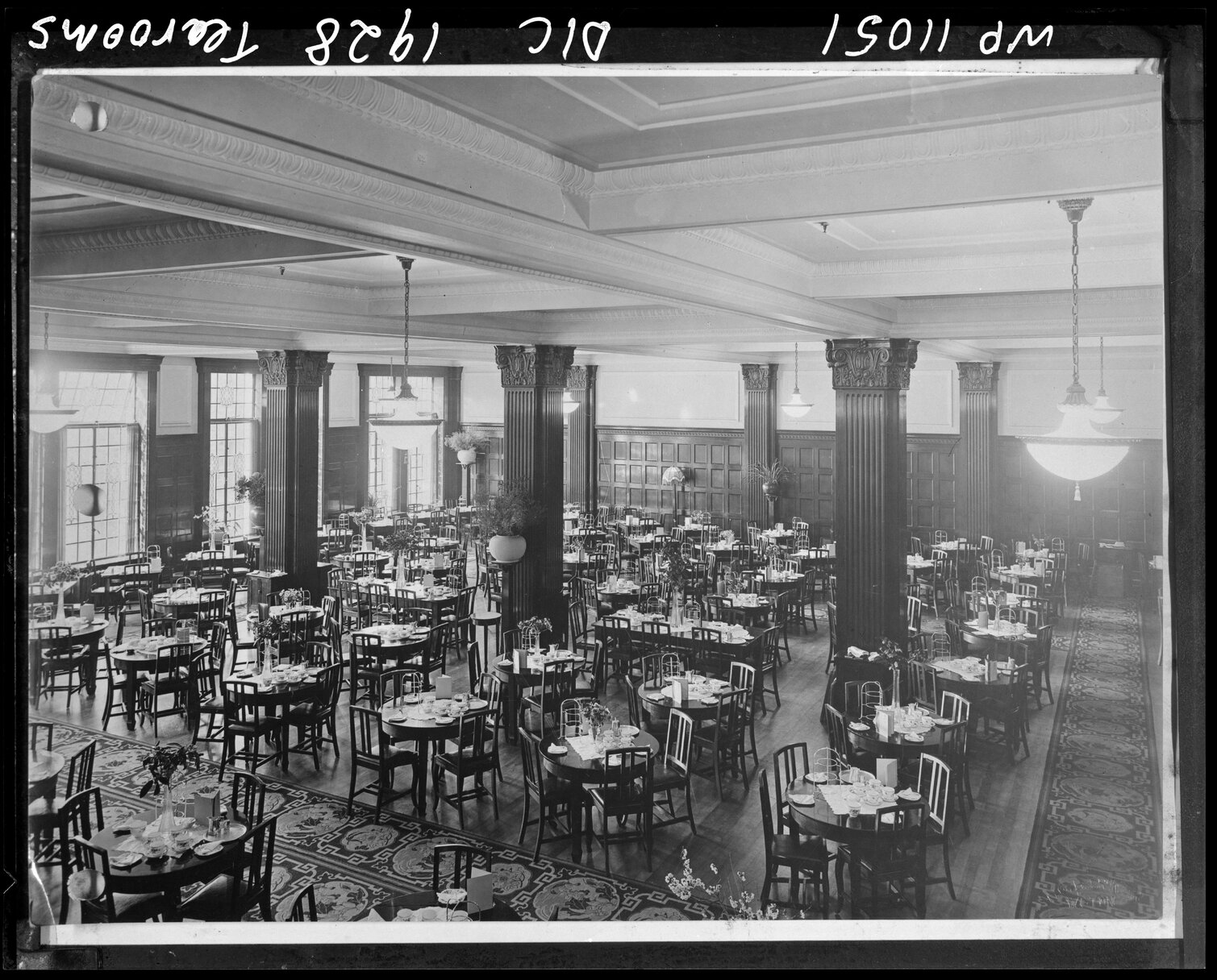 Interior of the DIC department store, Tearooms
