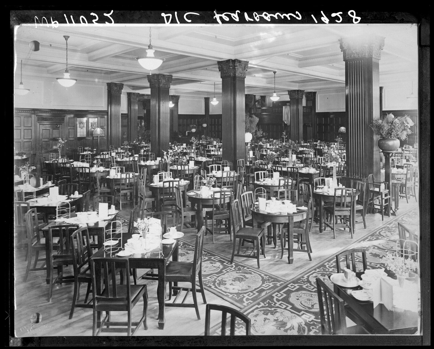 Interior of the DIC department store, Tearooms