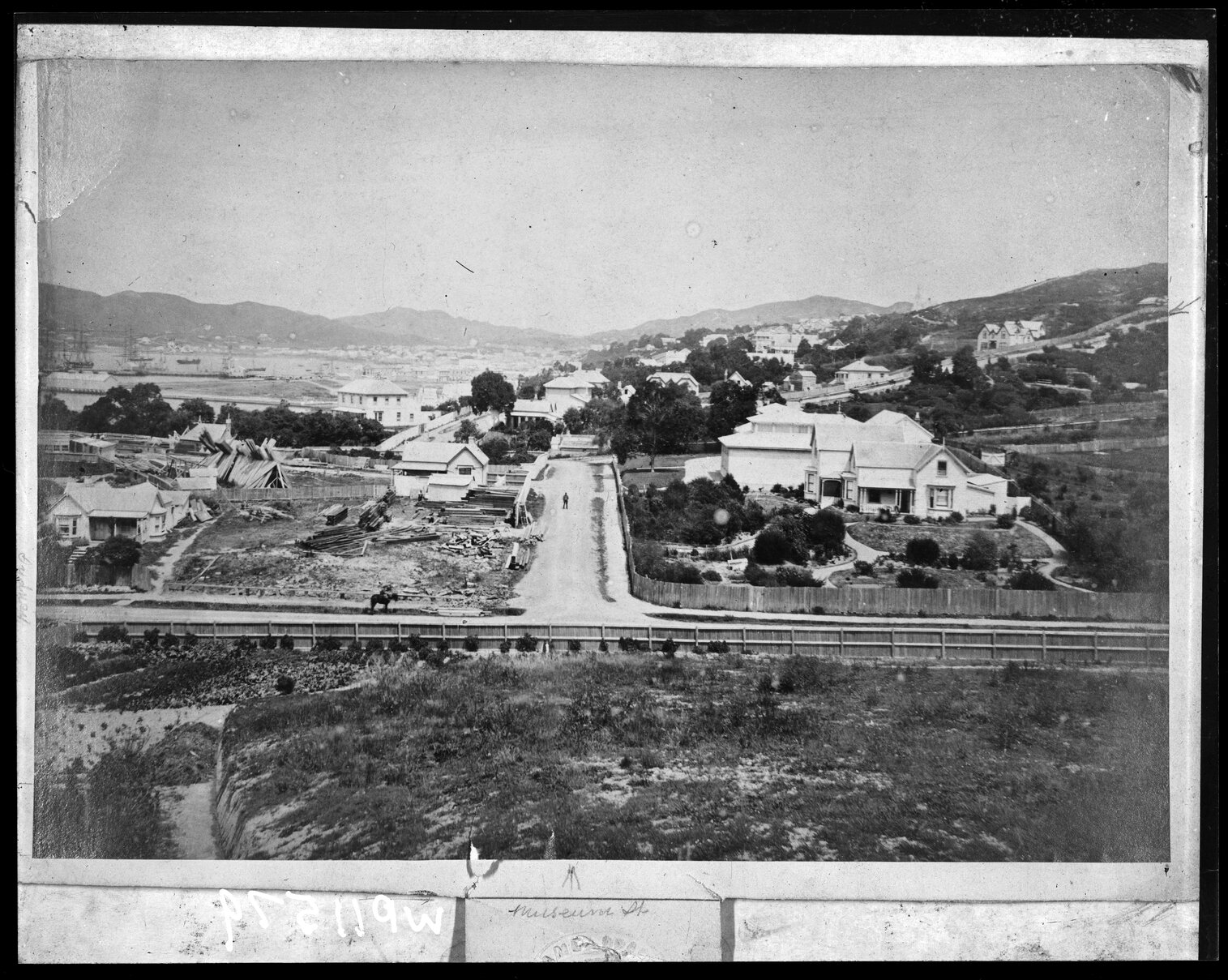 Looking south from the intersection of Museum Street and Hill Street