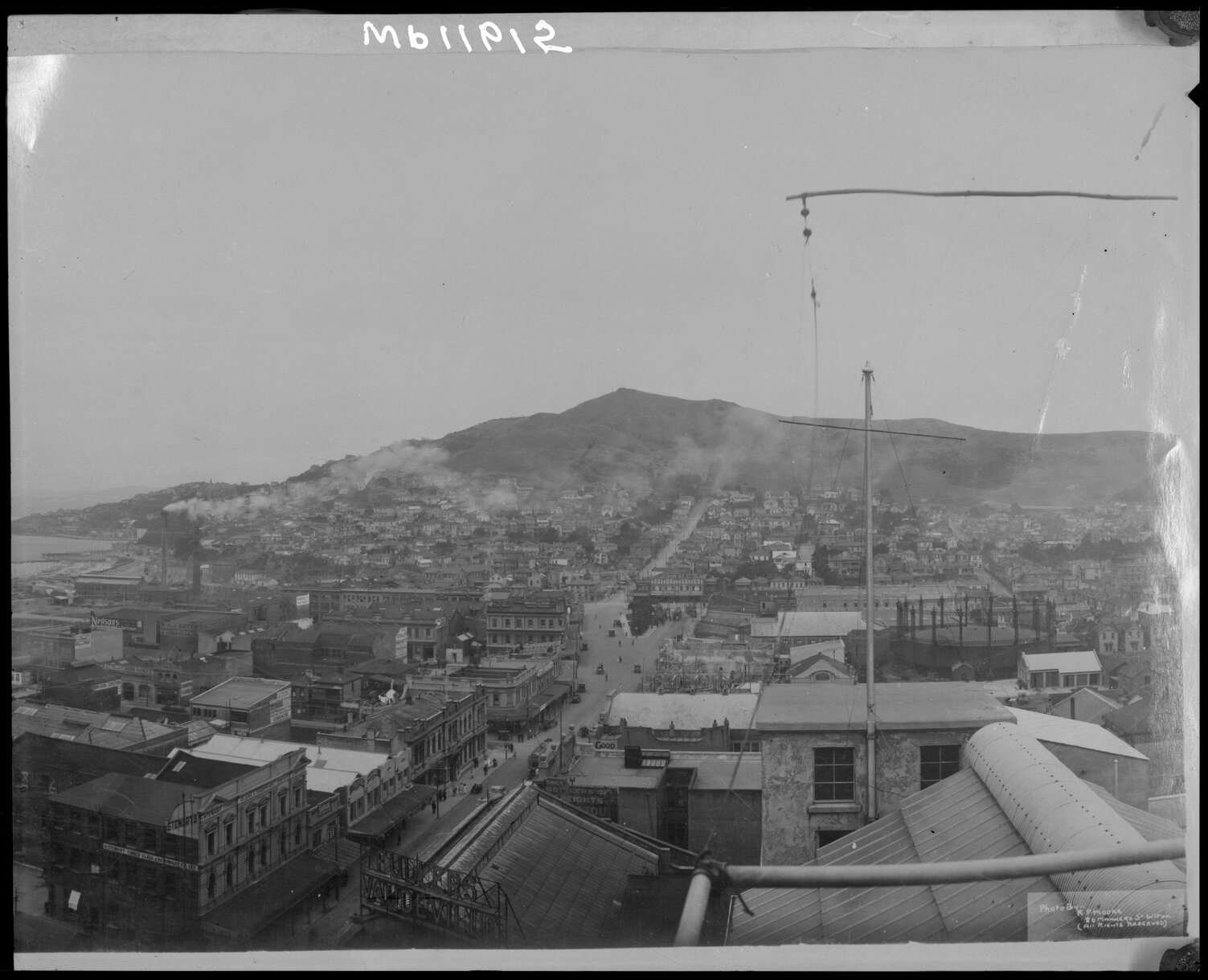 Part four of a panorama of Te Aro from the Ford building, Courtenay Place