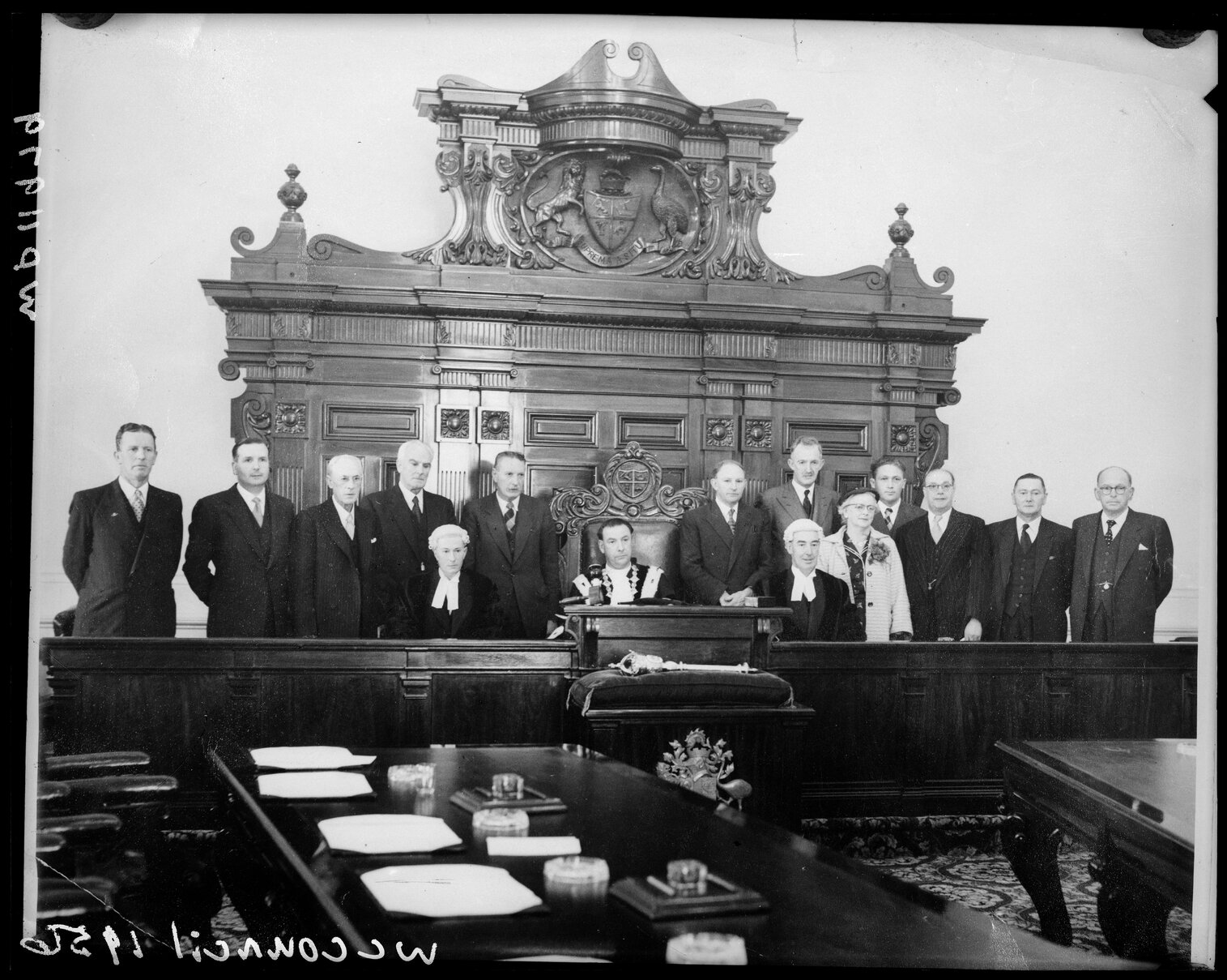 Mayor Frank Kitts and councillors