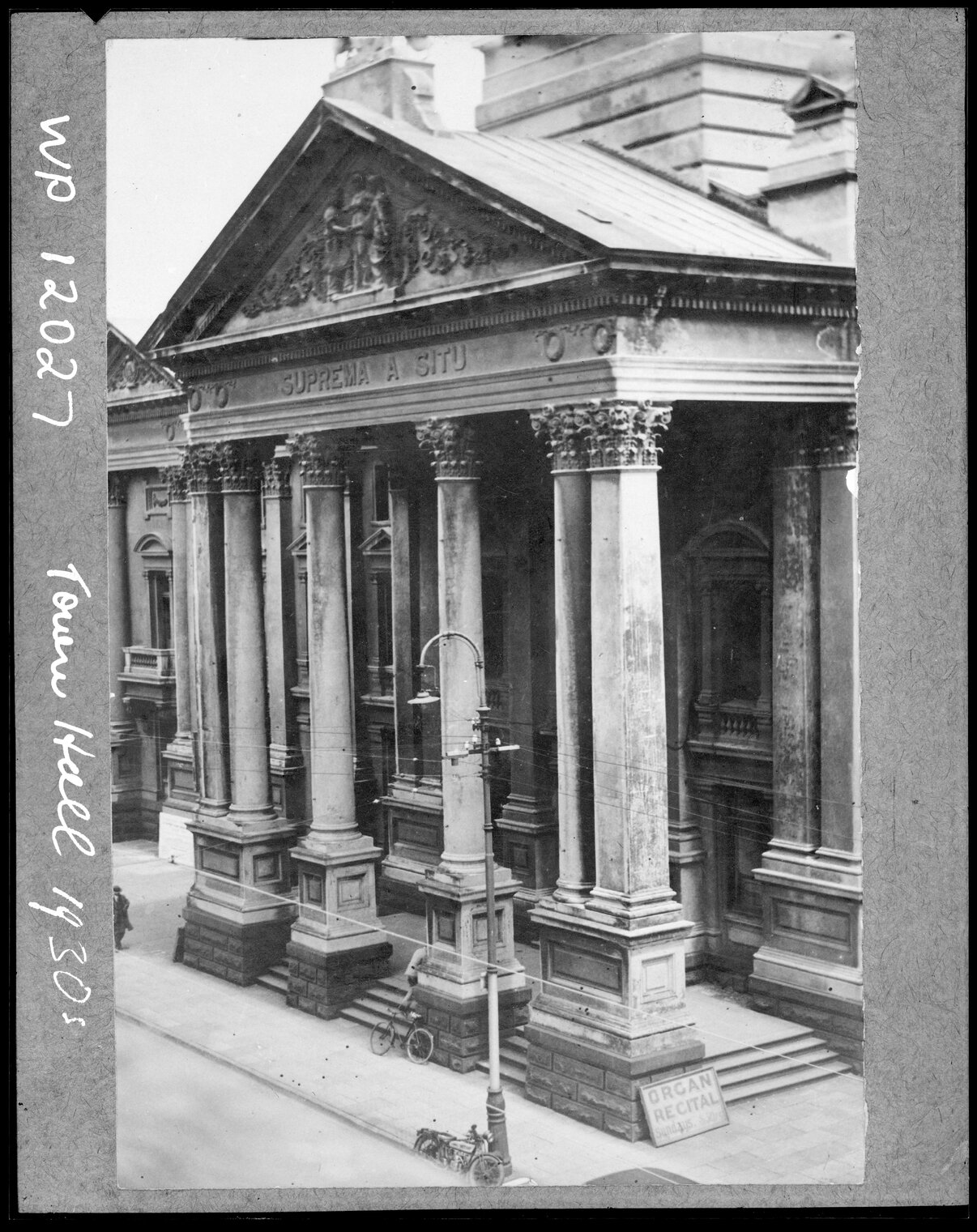 Front portico of the Town Hall, Cuba Street