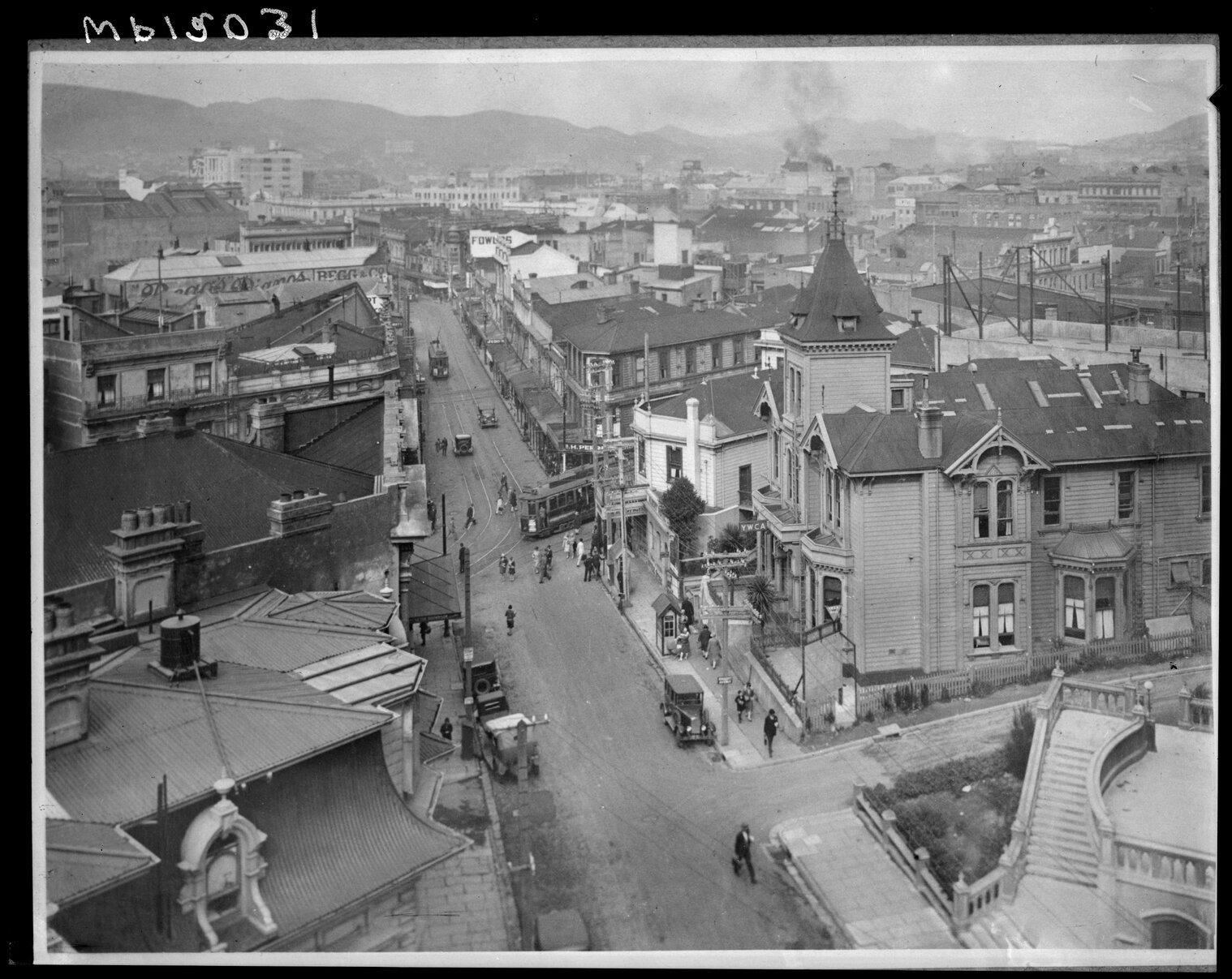 Elevated view of Boulcott Street and Manners Street