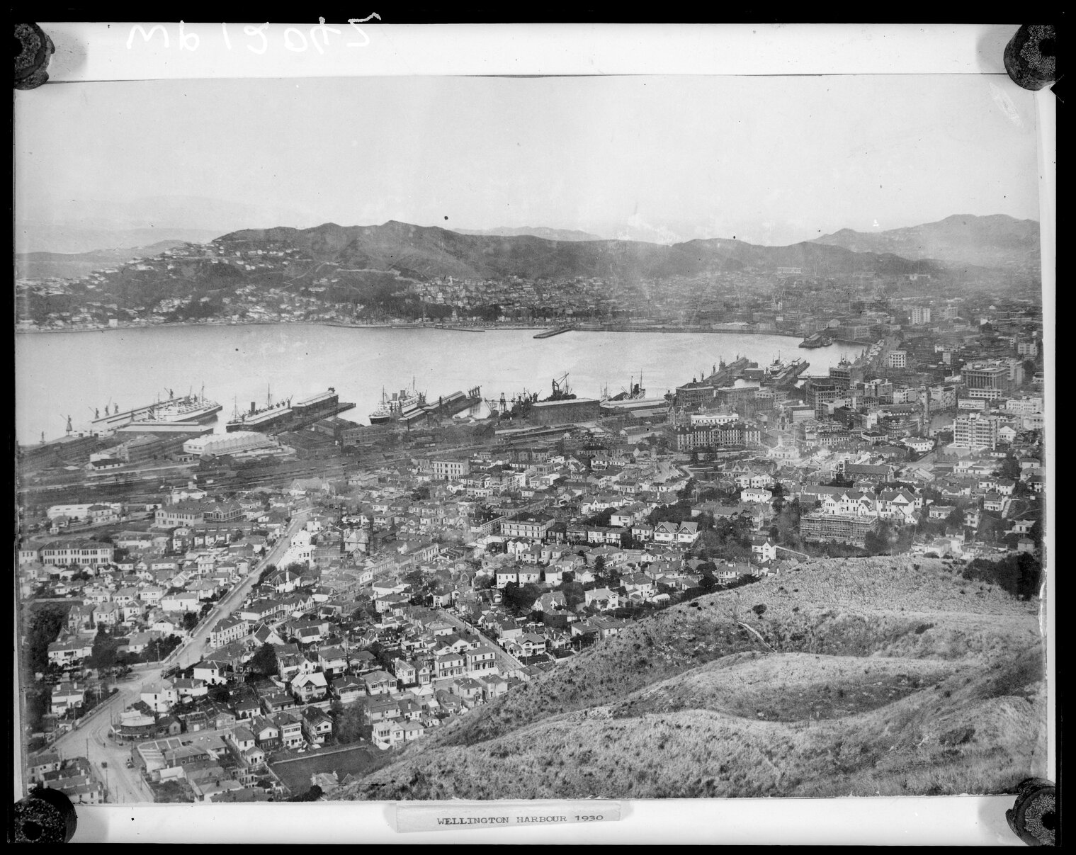 Elevated view of Thorndon, from Tinakori Hill