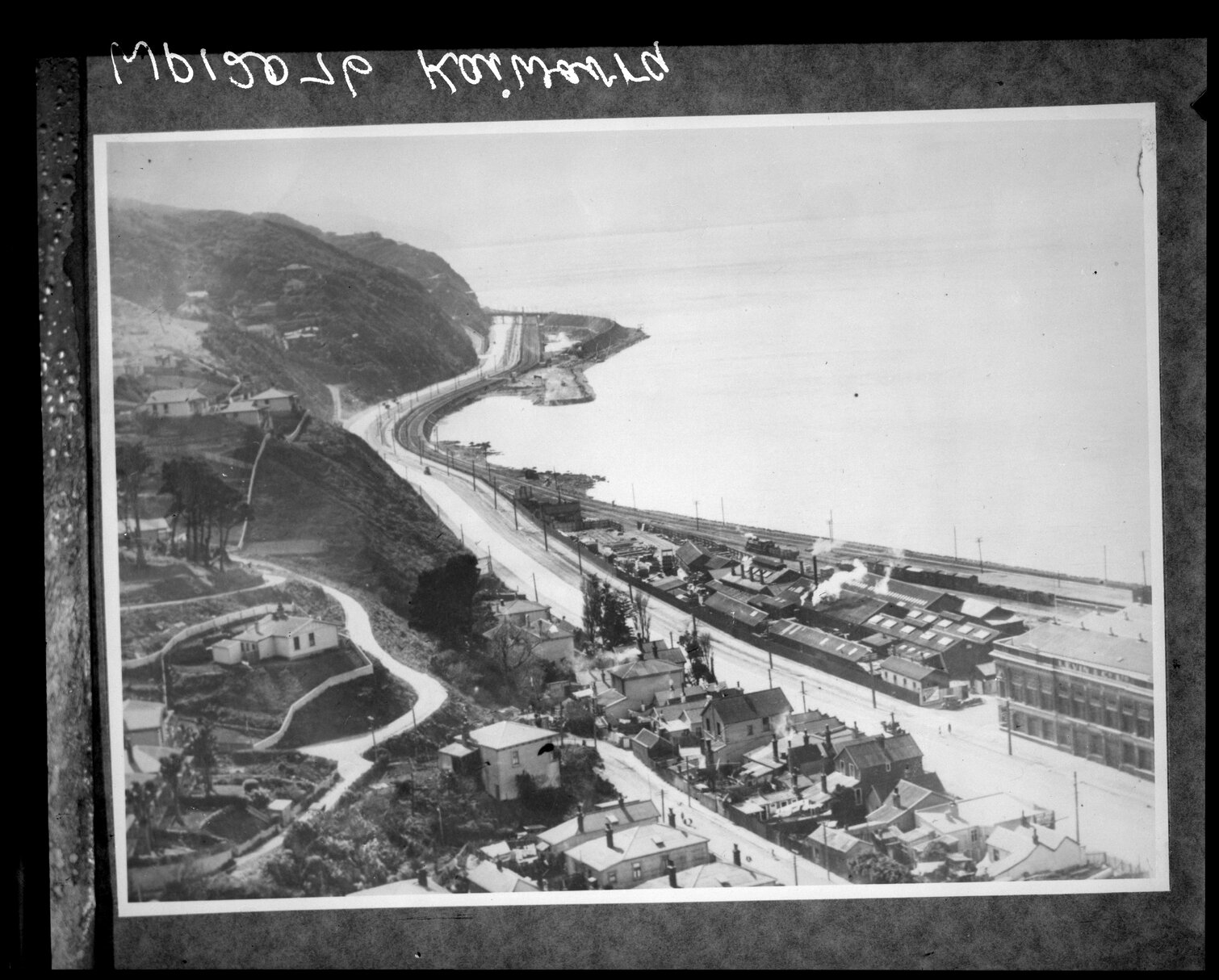Elevated view of Kaiwharawhara, looking north