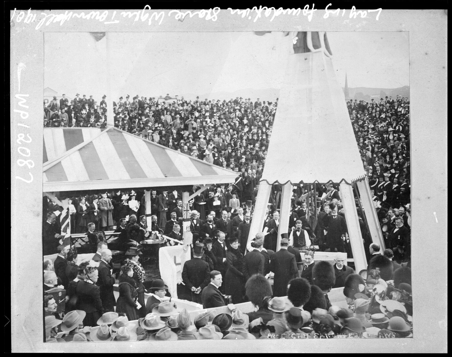 Laying of the foundation stone, Town Hall