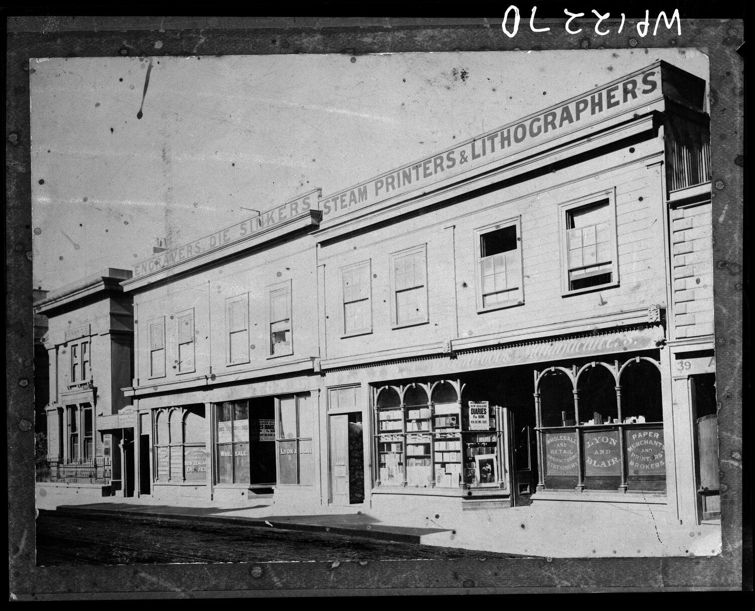 Lyon and Blair, engravers, steam b&amp;w photographic printers, lithographers and stationery supplies. Lambton Quay