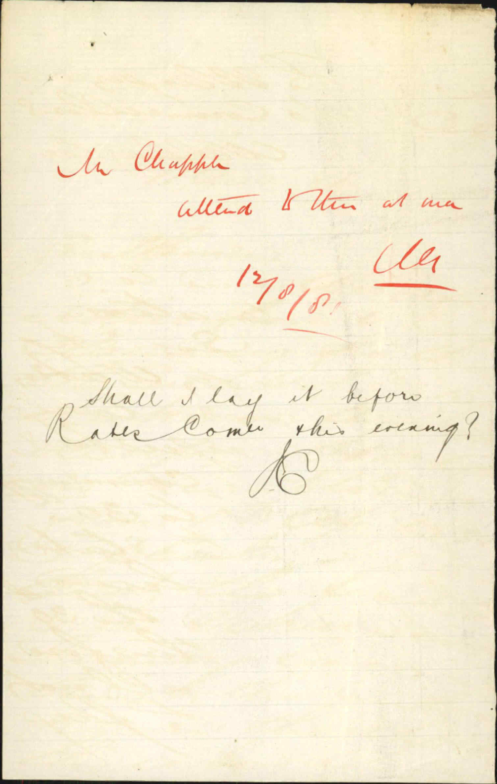 Wellington and Hutt Building Society, regarding water rates late in possession of E Augustus