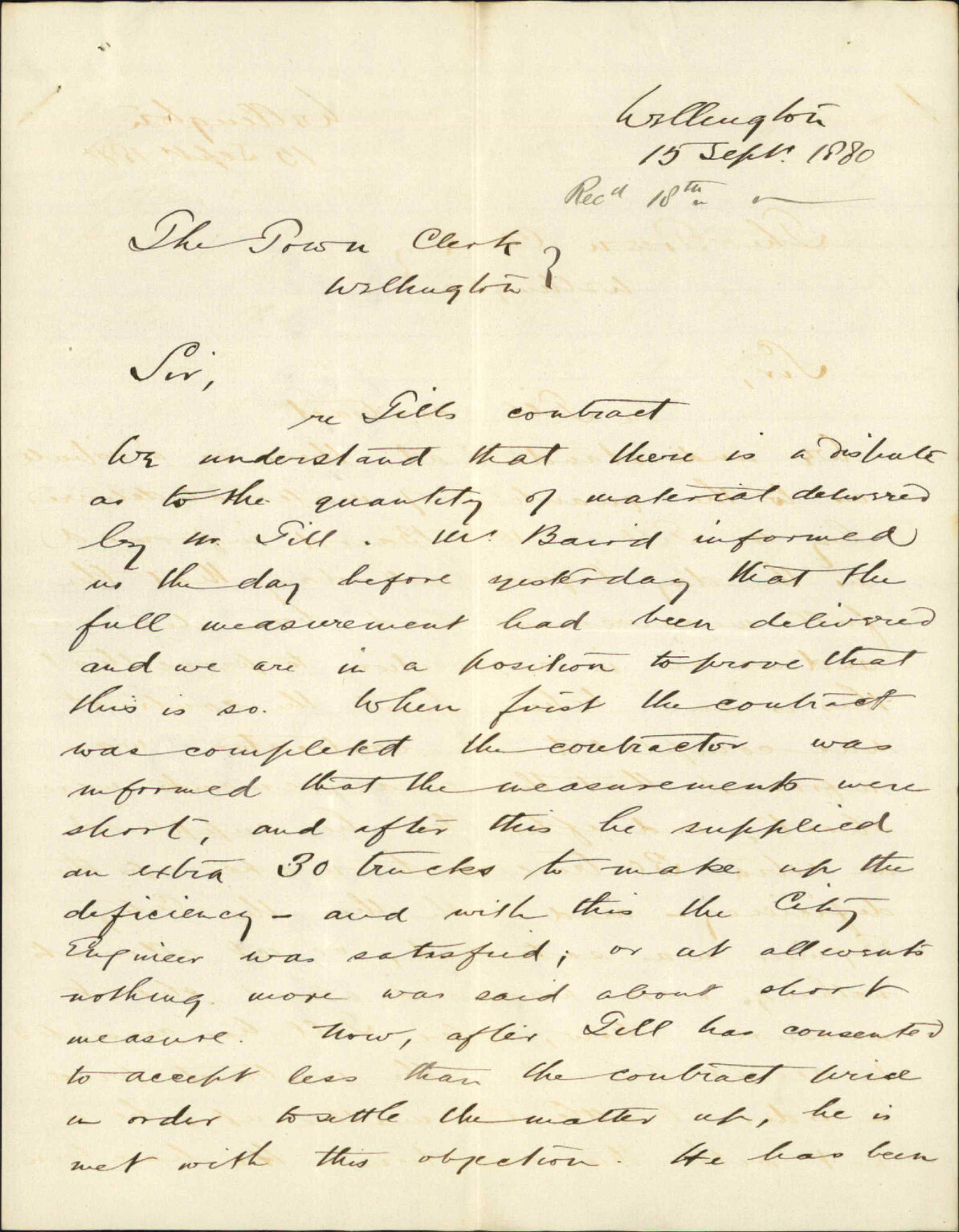 Buller Lewis and Gully, regarding claim by Edward Till on account of Hutt Boulders