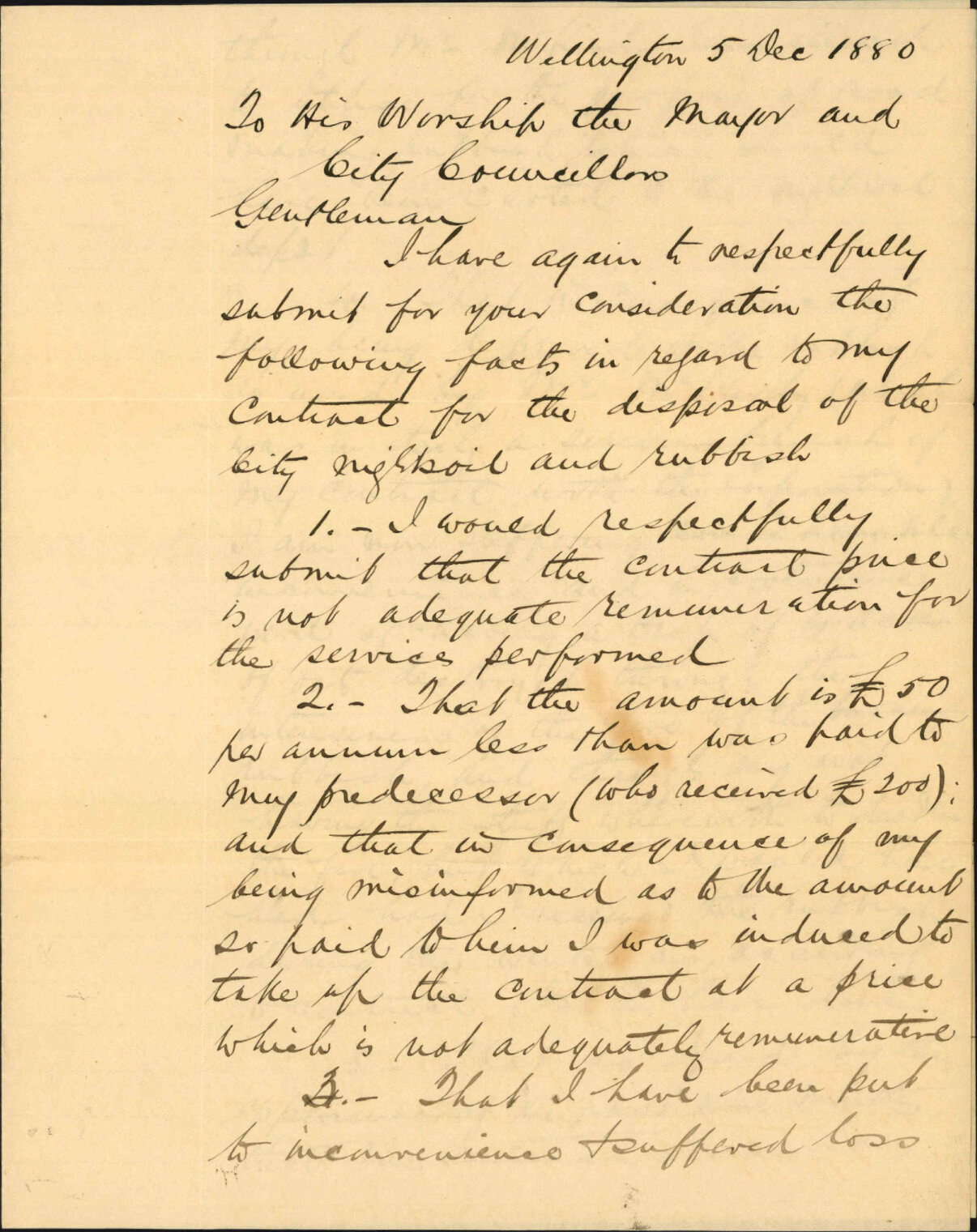 Mark Bird, application for increased remuneration