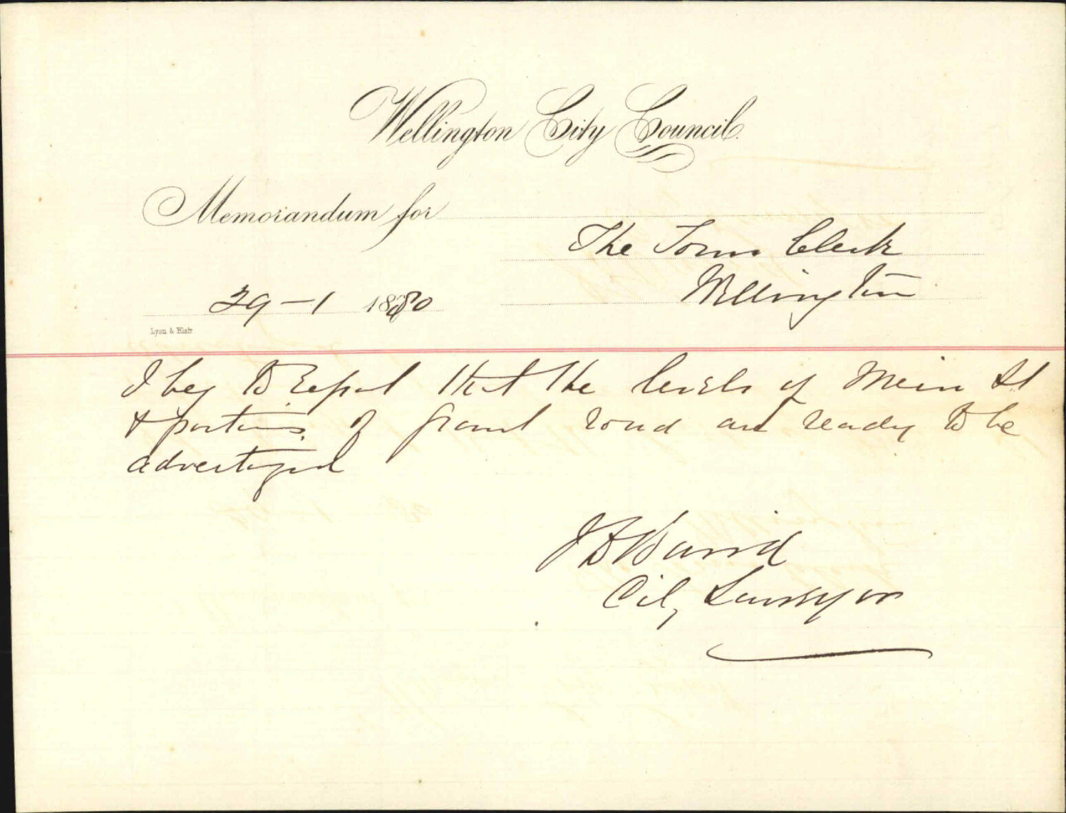 City Surveyor, regarding of ownership of part road