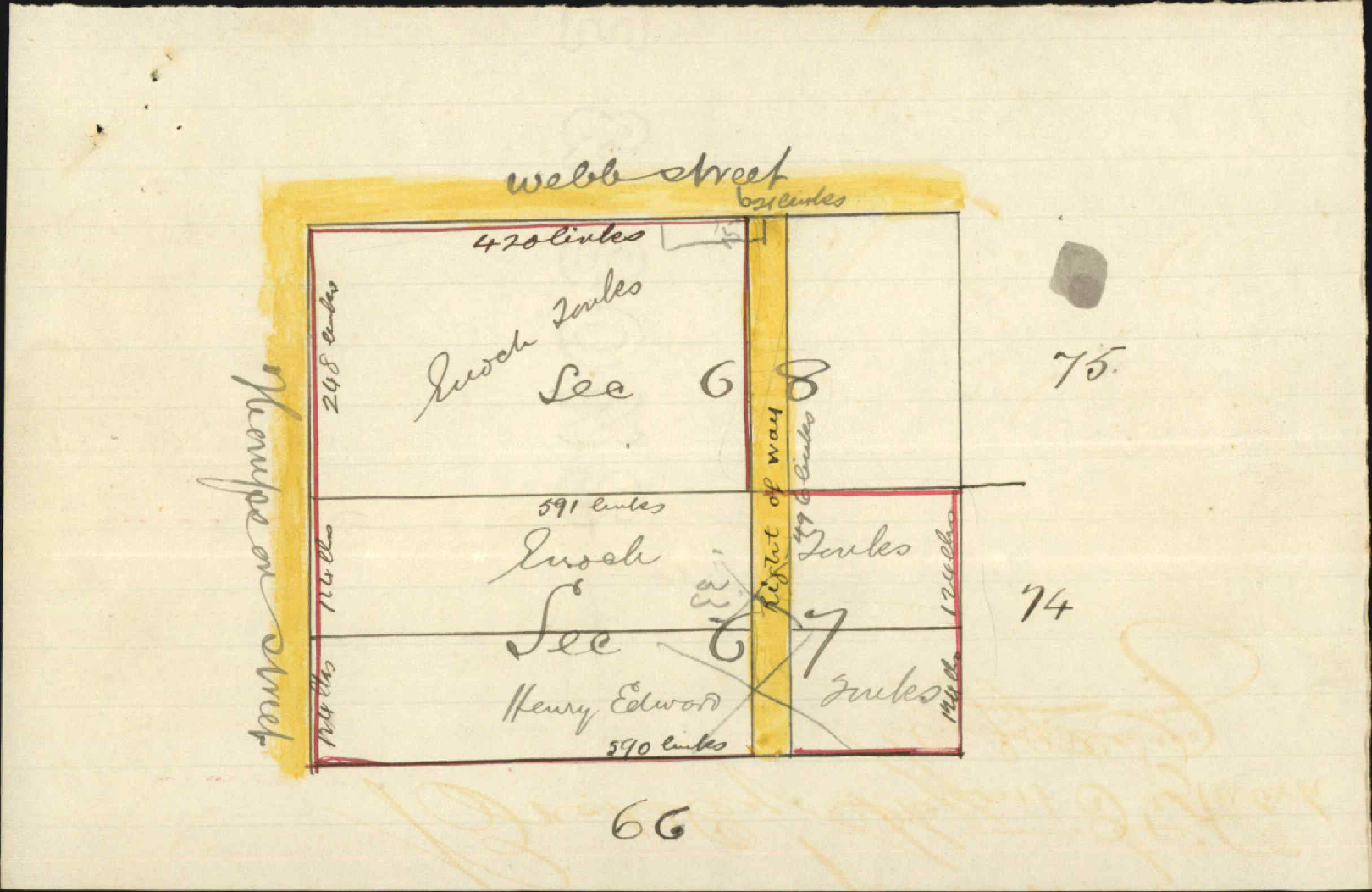 Buckley Stafford &amp; Co, application for right of way on account of Tonks brothers