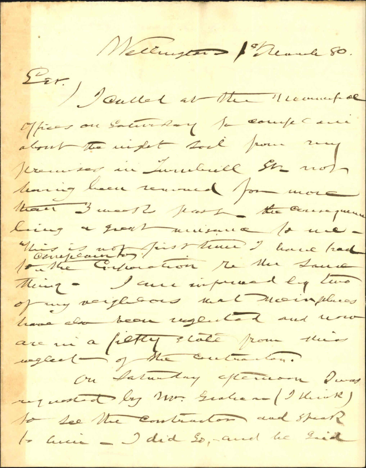 R E Bannister, complaint as to C McKirdy