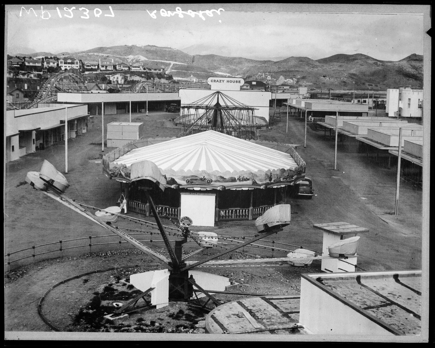 Elevated view of fairground at the Centennial Exhibition