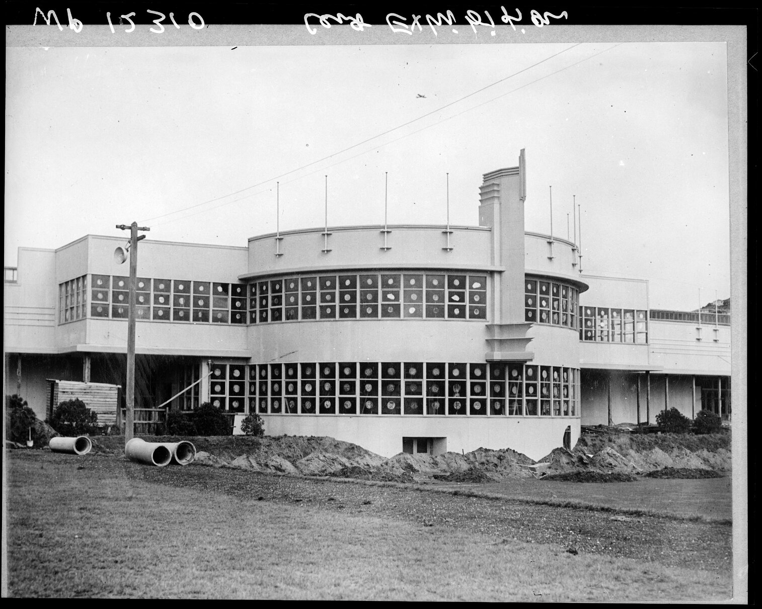 Centennial Exhibition building under construction