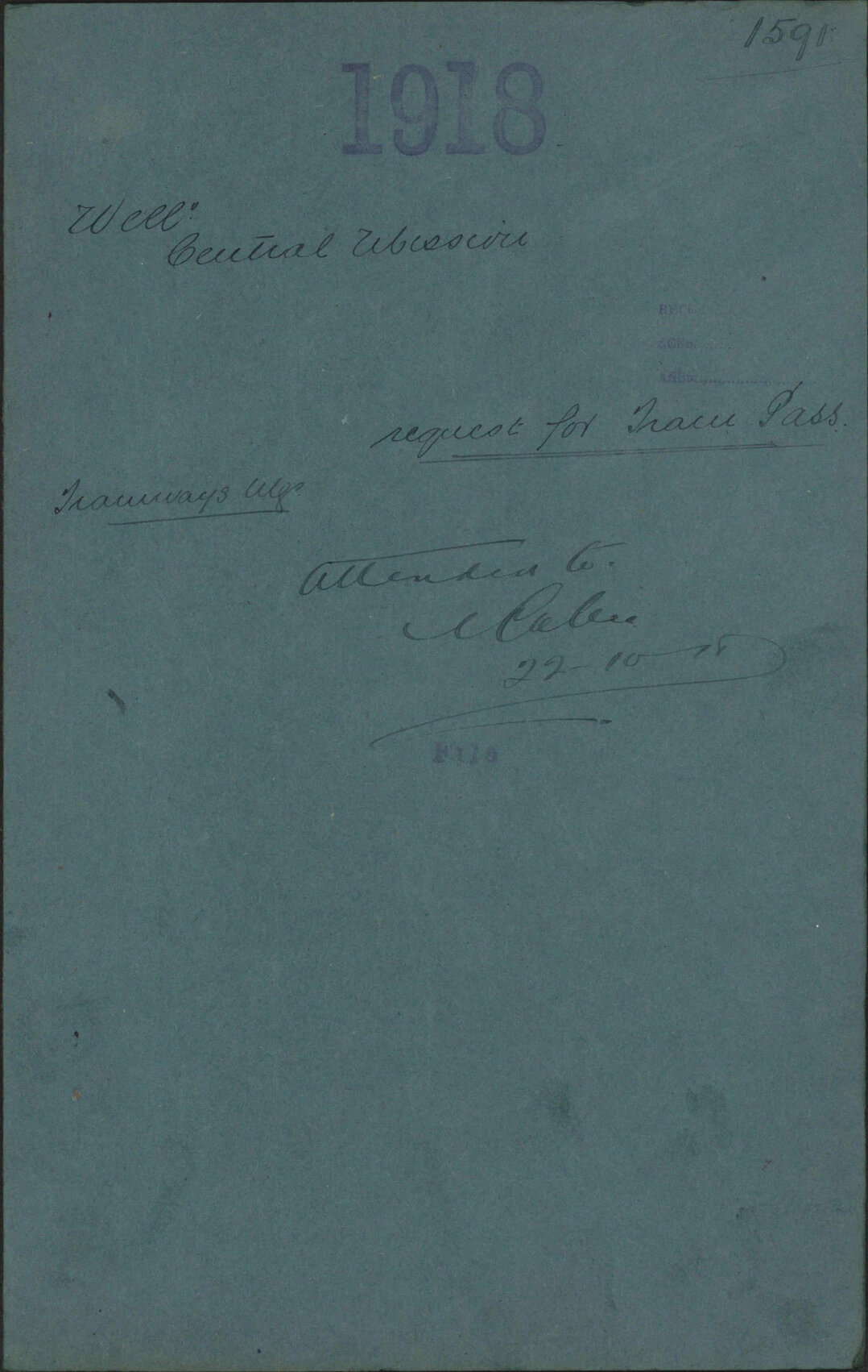 Request for tram pass - Wellington Central Mission