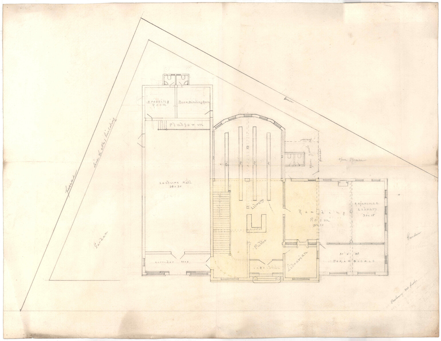 Newtown Museum &amp; Library, extension, 1908