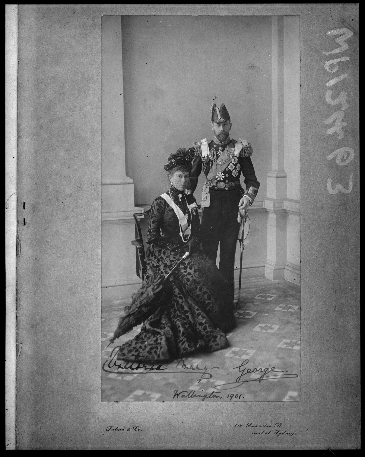 Portrait of the Duke and Duchess of Cornwall and York during visit to New Zealand