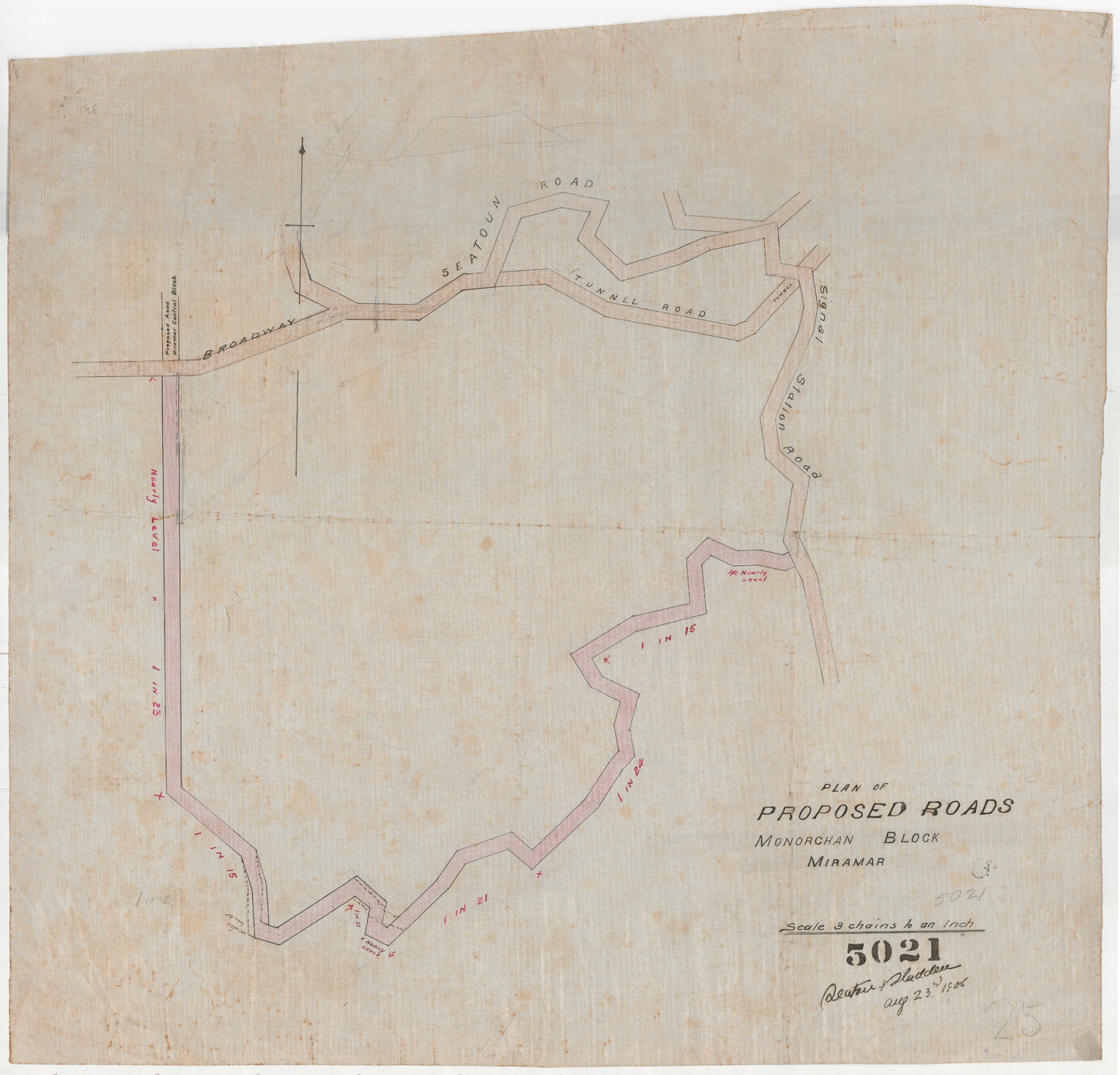 Proposed roads Monorghan [Monorgan] Block, Miramar