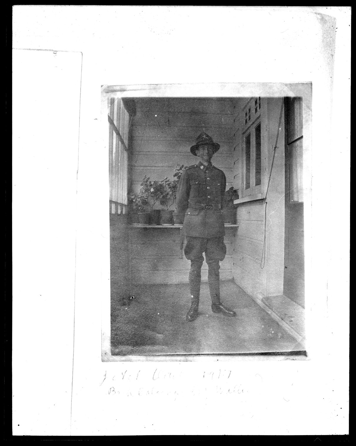 Portrait of man in military dress