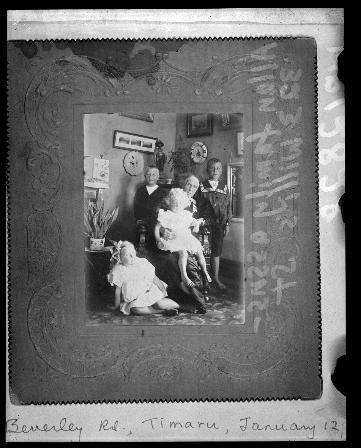 Group photograph of members of the Allen family