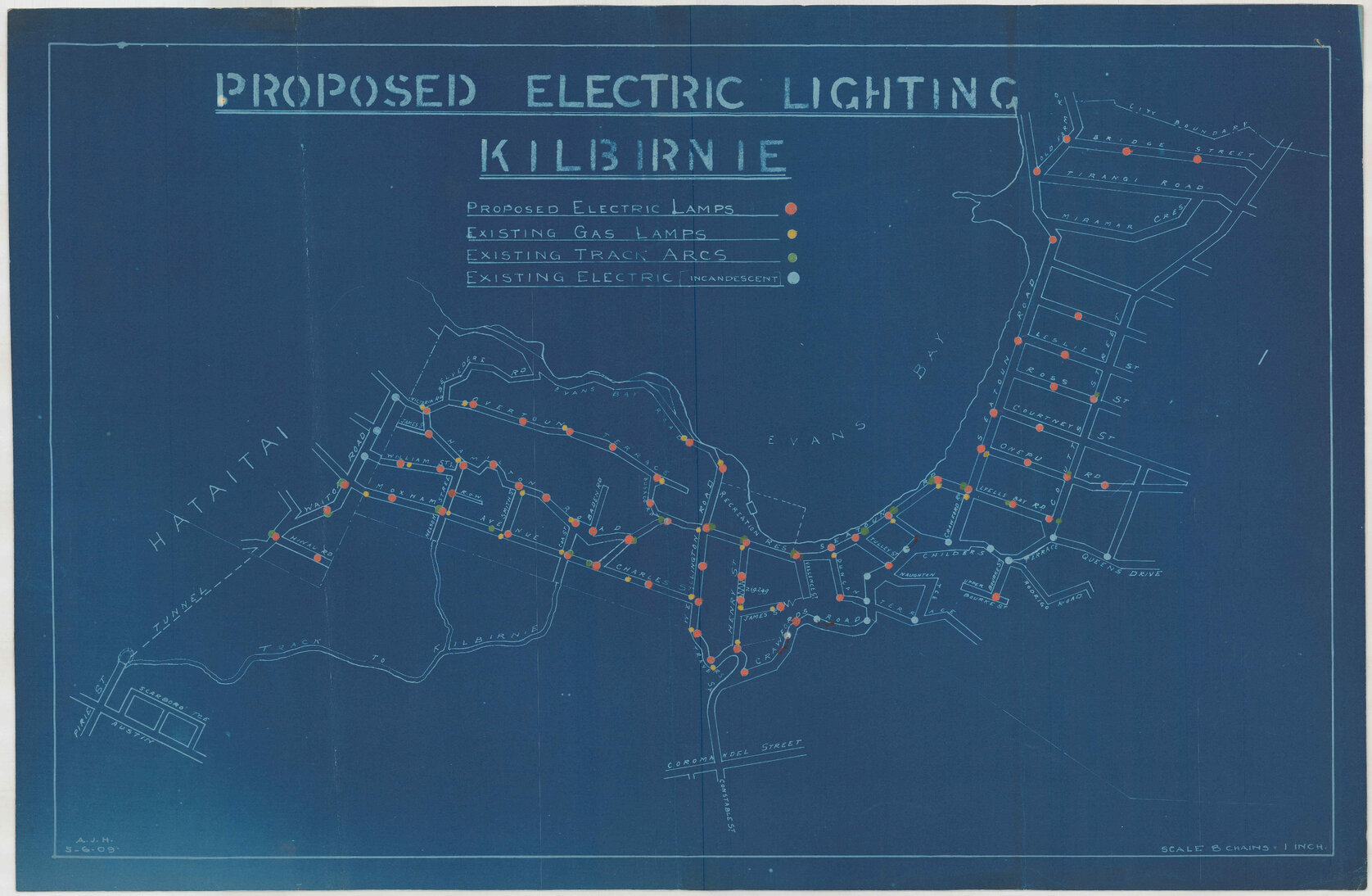 Proposed electric lighting, Kilbirnie