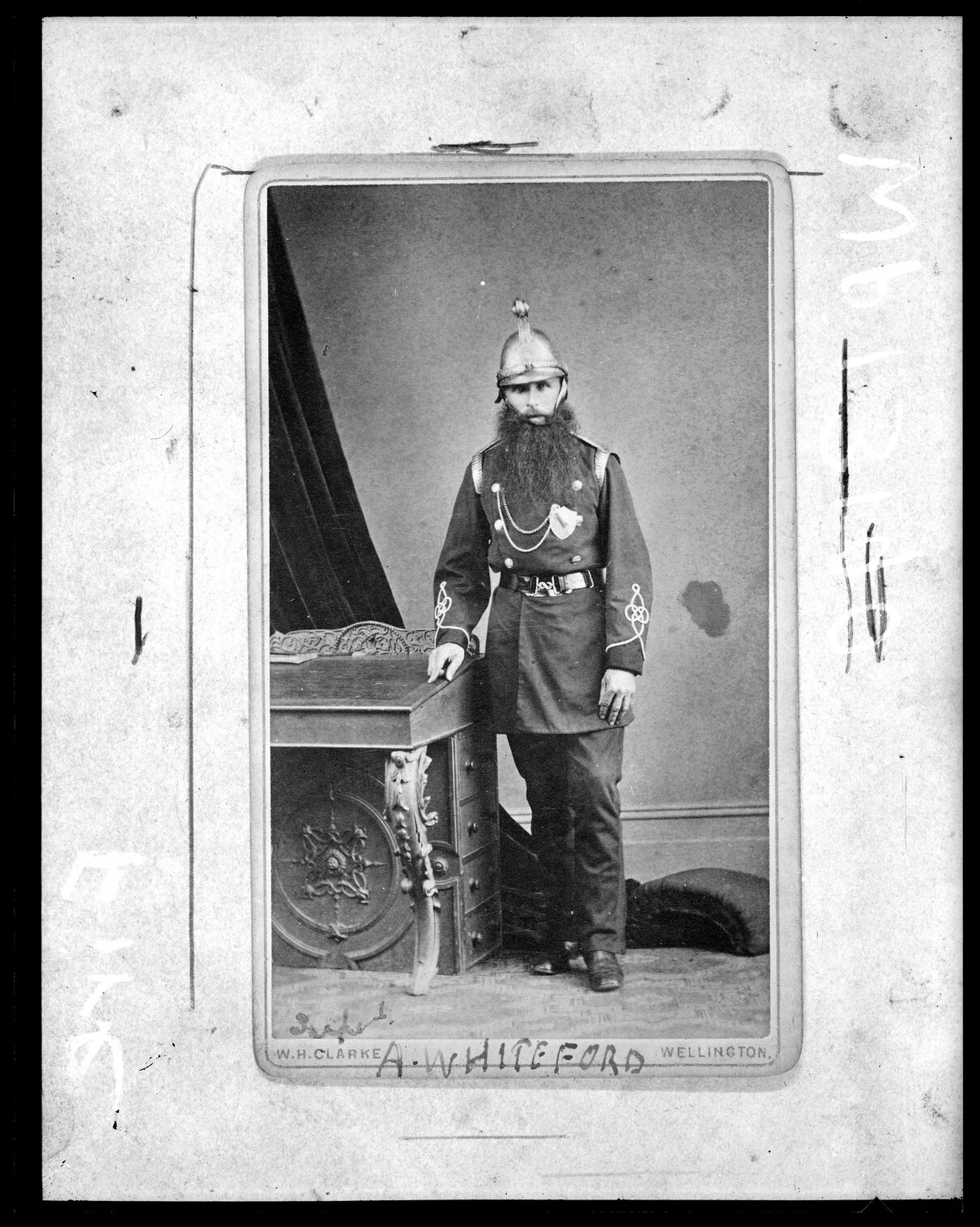 Fire Brigade; Portrait of a fireman, A Whiteford