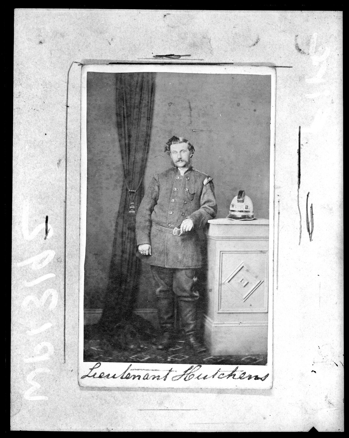 Fire Brigade; Portrait of a fireman, Lieutenant Hutchens