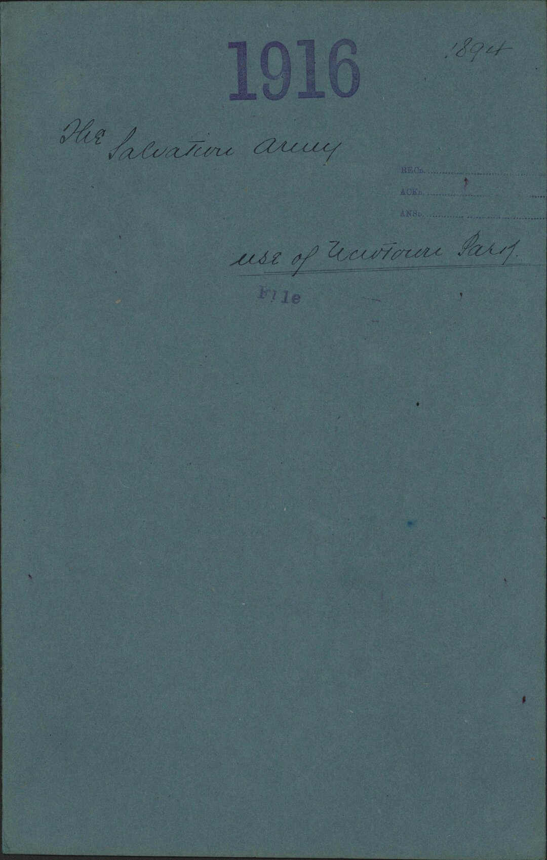 Use of Newtown Park - The Salvation Army