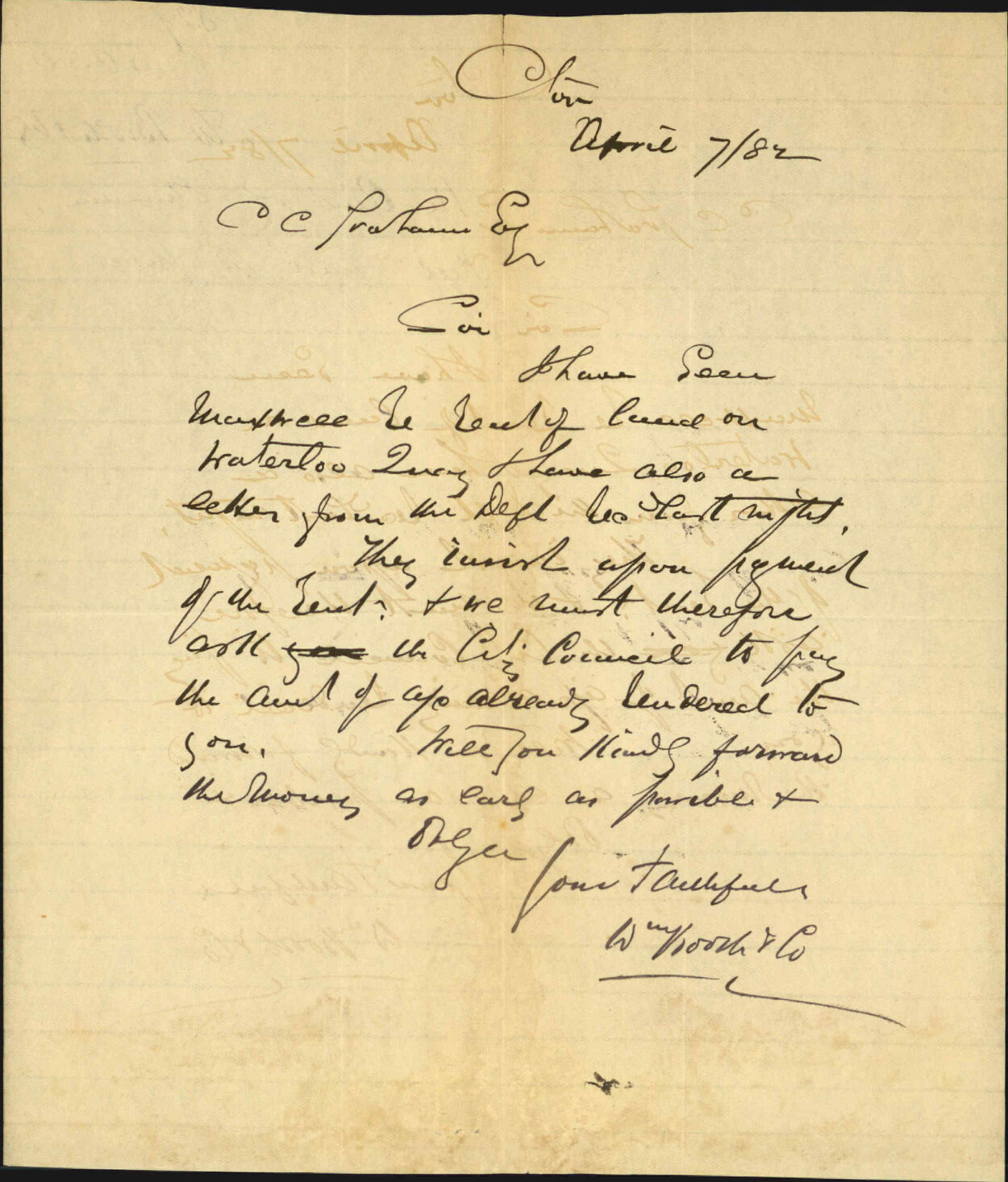 Extension of Thorndon reclamation used for pipes - William Booth &amp; Co